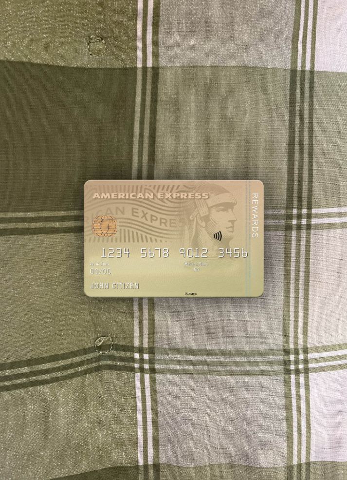 Download USA Ohio SUTTON bank AMEX Membership Rewards Credit Card photolook front Photoshop template